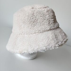 Teddy Bear Fleece Bucket Hat 90s Y2K Streetwear Style Men Women One Size Gorp